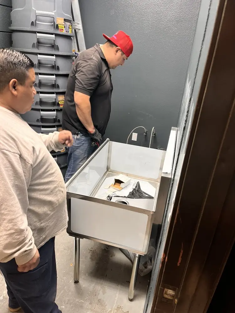 Commercial plumbing and sink installation in Glendola
